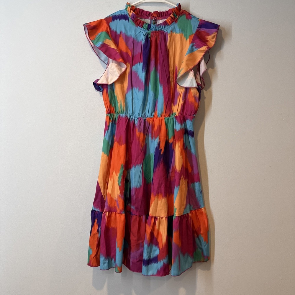 Women's Medium Knee Length Dress Party Summer Multicolor